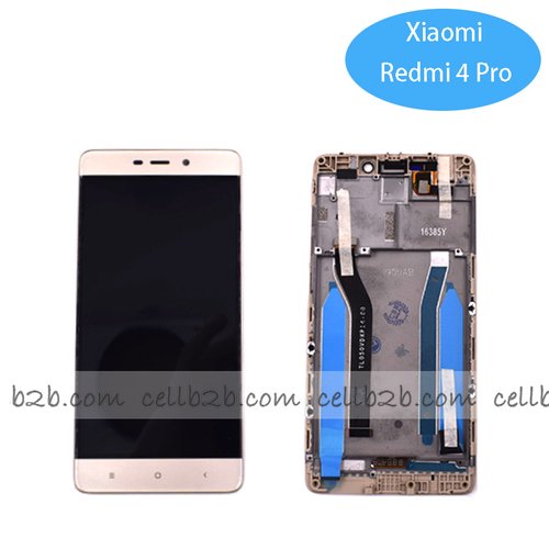 Original Pantalla Xiaomi Redmi 4 Pro LCD+Táctil Dorada Completa Con Marco