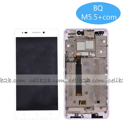 Pantalla BQ M5.5 Con Marco Blanca Completa LCD+Táctil