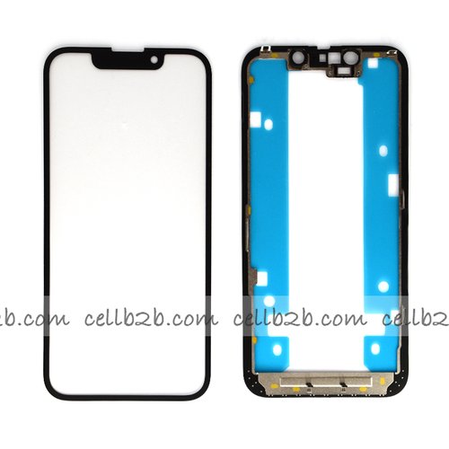 Pantalla Cristal + Marco Lateral con Pegamento para iPhone 13 Mini