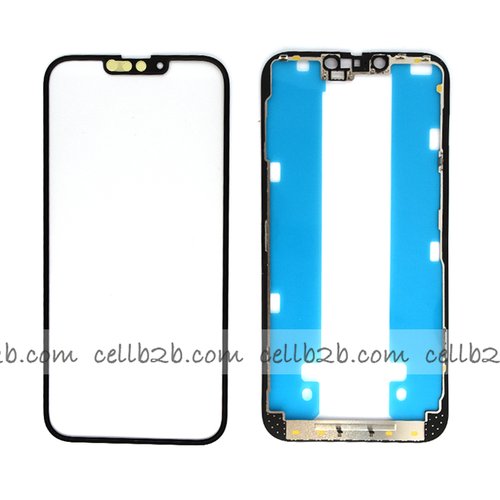 Pantalla Cristal + Marco Lateral con Pegamento para iPhone 13 Pro Max