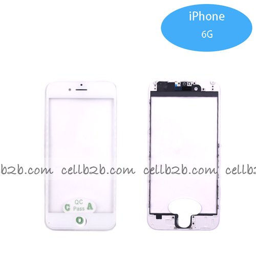 Pantalla Cristal + Marco Lateral con Pegamento para iPhone 6 Blanco Original