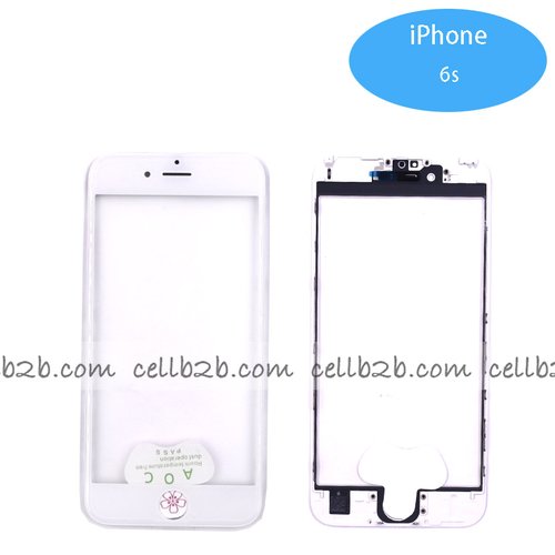 Pantalla Cristal + Marco Lateral con Pegamento para iPhone 6s Blanco Original