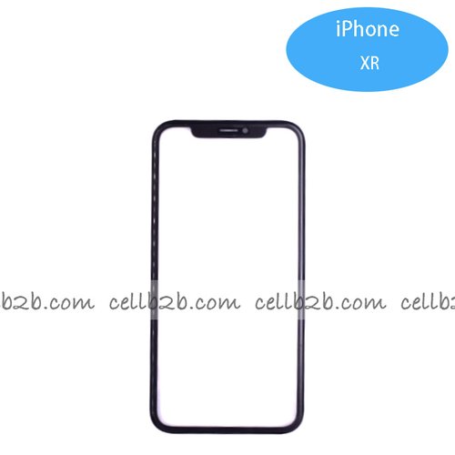 Pantalla Cristal + Marco Lateral con Pegamento para iPhone XR Negro Original