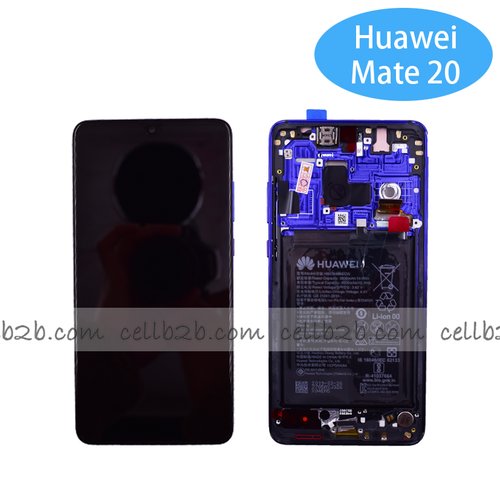 Pantalla Huawei Mate 20 con marco Azul Completa LCD+Táctil