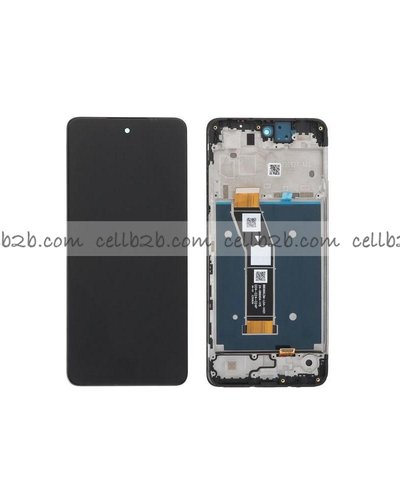 Original Nueva Pantalla Motorola G24 XT2423 Negra con Marco Completa LCD+Táctil
