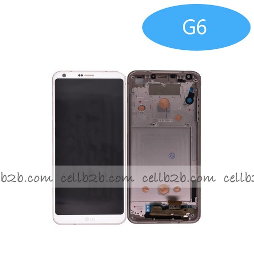 Pantalla LG G6/ G6 Plus Completa LCD+Táctil Blanco Con Marco