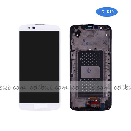 Original Pantalla LG K10 Blanca Con Marco LCD+Táctil
