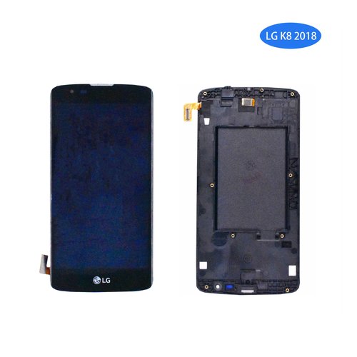 Pantalla LG K8 2018 Negro Completa LCD+Táctil Con Marco