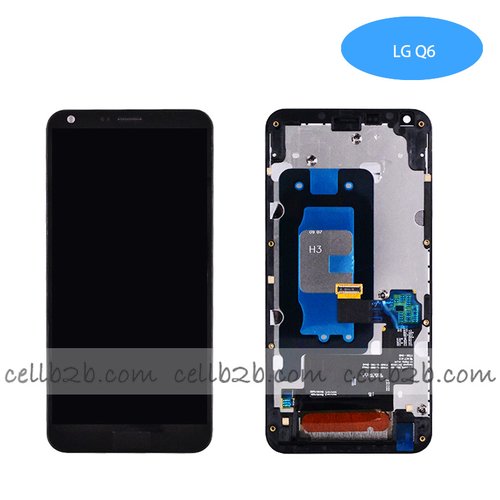 Original Pantalla LG Q6 / G6 Mini Negra Con Marco Completa LCD+Táctil