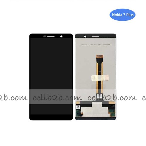 Pantalla Nokia 7 Plus Negra Completa LCD+Táctil