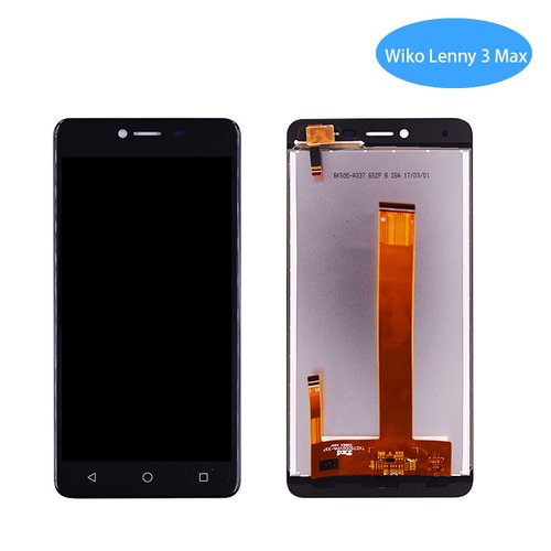 Pantalla Wiko Lenny 3 Max/ Jerry Max Negra Completa Tactil+LCD