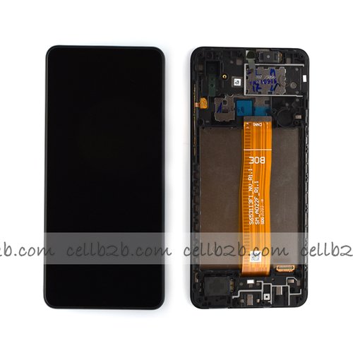 Pantalla Samsung Galaxy A02 A022 Negra CON MARCO Original LCD+Táctil