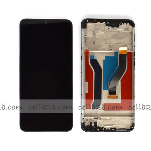 Pantalla Samsung Galaxy A10S A107 Negra con Marco Completa Original Reparada