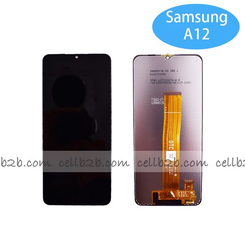 Pantalla Samsung Galaxy A12 A125 Negra Sin Marco Completa Original