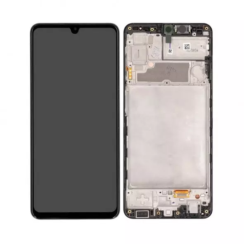 Pantalla Samsung Galaxy A22 4G A225F Negra Con Marco Completa OLED