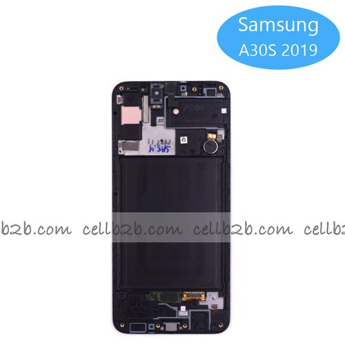 *Pantalla Samsung Galaxy A30S A307F Negra con Marco Original Completa SERVICE PACK (RNW)