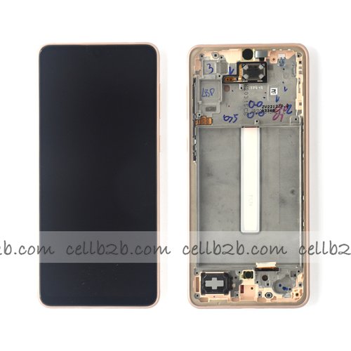 *Pantalla Samsung Galaxy A33 5G A336 Dorado con Marco Completa Original SERVICE PACK
