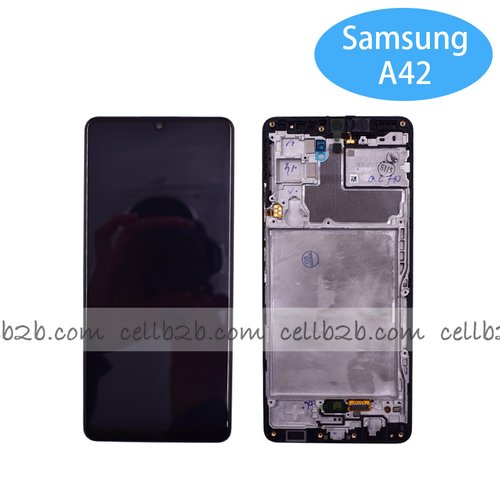*Pantalla Samsung Galaxy A42 5G A426 / M42 5G M426 Negra con Marco Completa Original SERVICE PACK