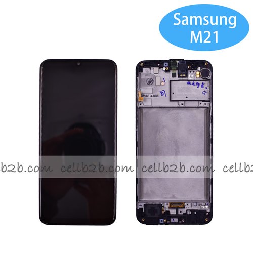 *Pantalla Samsung Galaxy M21 M215F / M30S M307 Negra con Marco Completa Original SERVICE PACK