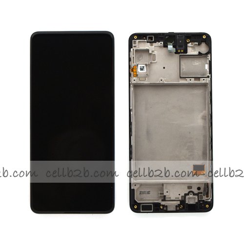 *Pantalla Samsung Galaxy M31S M317 Negra con Marco Completa Original SERVICE PACK