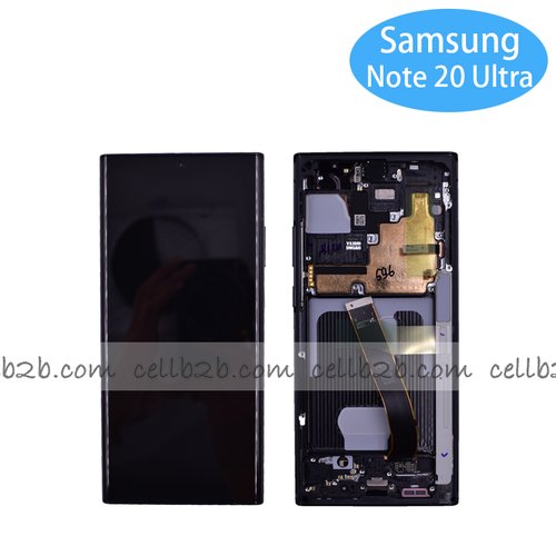 Pantalla Samsung Galaxy Note 20 Ultra N985F OLED Negra Con Marco Completa