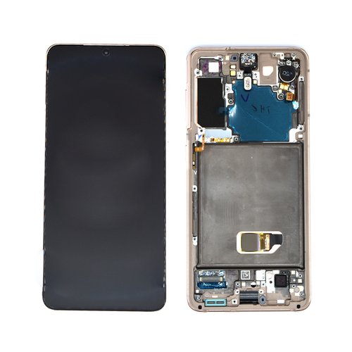 *Pantalla Samsung Galaxy S21 5G G991F Blanca con Marco Completa Original (Sin Cámara) SERVICE PACK (Asmbld)