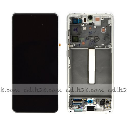 *Pantalla Samsung GALAXY S21 FE G990 Blanco CON MARCO Original LCD+Táctil SERVICE PACK