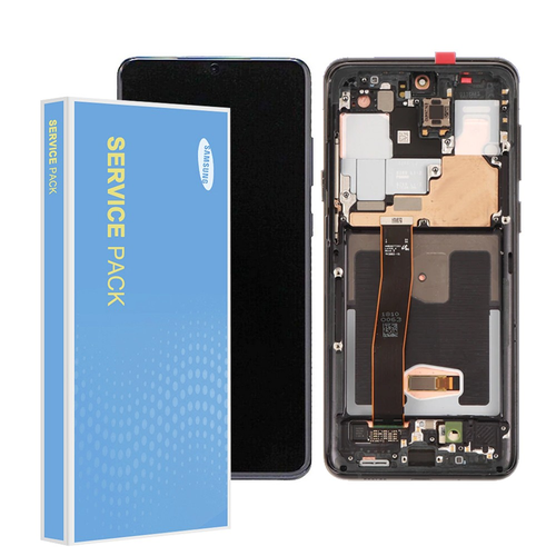 *Pantalla Samsung Galaxy S21 Ultra 5G G998B Plateada con Marco Completa Original (SIN CAMARA FRONTAL) SERVICE PACK