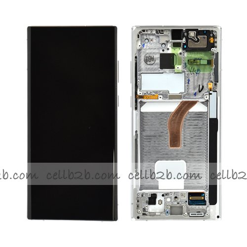*Pantalla Samsung Galaxy S22 Ultra S908 Blanca CON MARCO Original LCD+Táctil SERVICE PACK