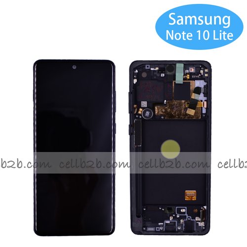 *Pantalla Samsung Note 10 Lite N770F Negra Completa Original SERVICE PACK