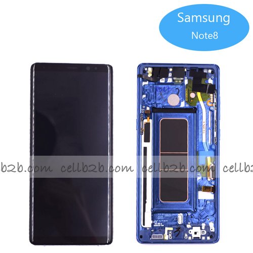 *Pantalla Samsung NOTE 8 N950F Gris/ Lila Completa Original SERVICE PACK