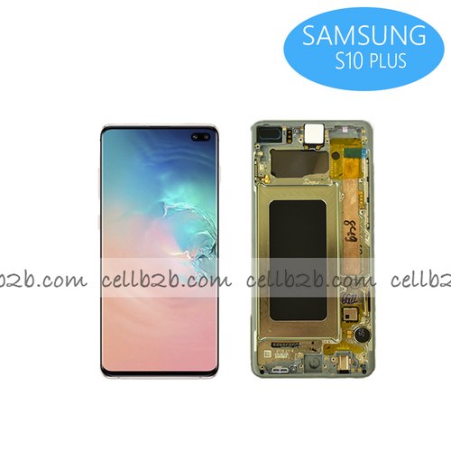 *Pantalla Samsung SM-G975 GALAXY S10 Plus Blanca Ceramica Completa Original SERVICE PACK