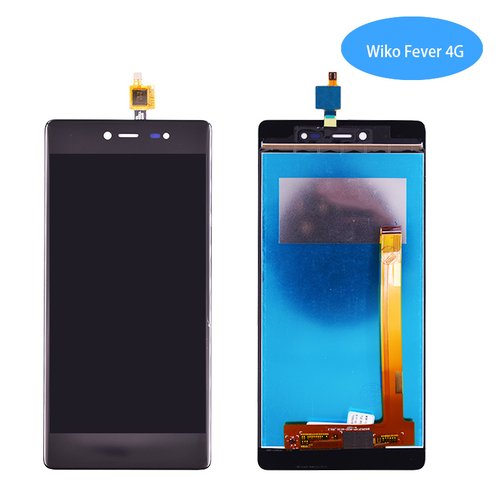 Pantalla Wiko Fever 4G Negro Completa LCD+Táctil