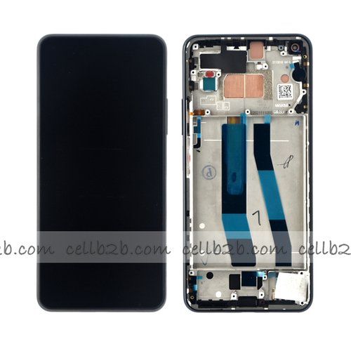 *Pantalla Xiaomi Mi 11 Lite 5G NE / Mi 11 Lite 4G/5G Negro con Marco SERVICE PACK