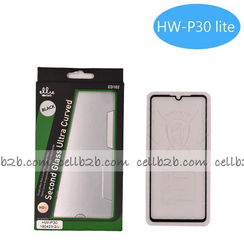 ED102 Protector Cristal para Huawei P30 Lite Full Glue Completo Negro