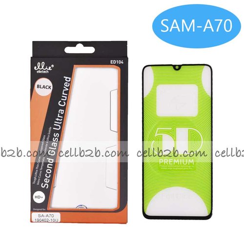 ED104 Protector Full Glue 5D para Samsung A70/ A42 5G /A90 5G Negro