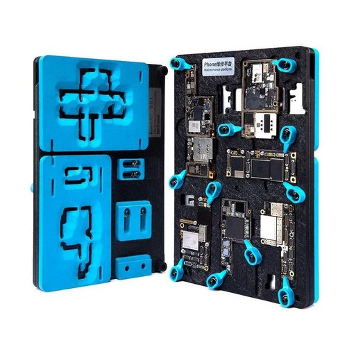 QIANLI Plataforma Desoldadora + Plataforma Reballing Posicionamiento 6 en 1 para Apple iPhone X / XS / XS MAS / 11 / 11 PRO / 11 PRO MAX