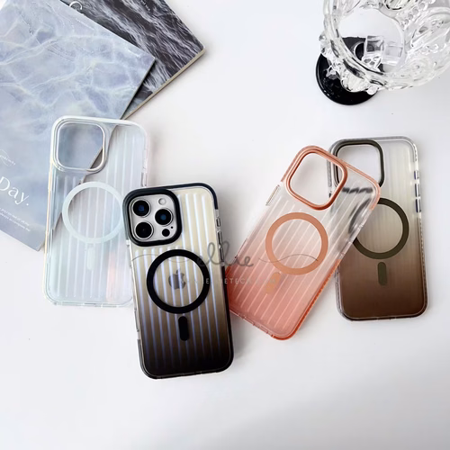 Funda Dura Raya Vertical de Color Degradado con Magsafe para iPhone 17 Pro Max