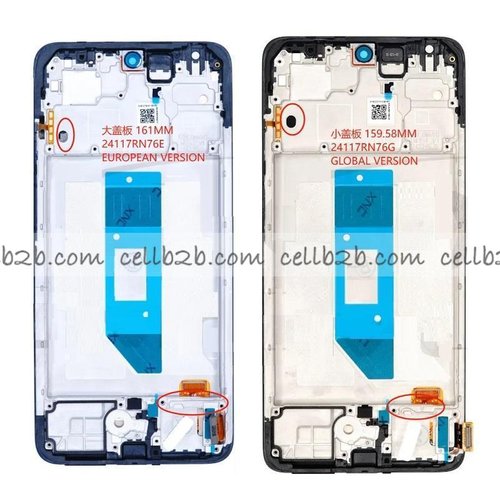 *Original Pantalla Xiaomi Redmi Note 14 4G (Big Cover) CON MARCO LCD+Táctil Negra Completa Version Europea