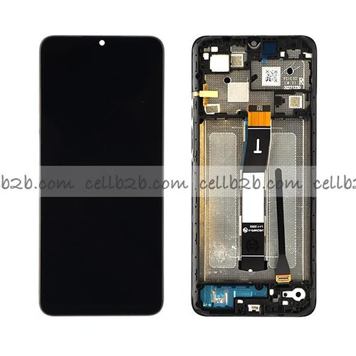 Original Nuevo Pantalla Xiaomi Redmi 12C Negra con Marco Completa LCD+Táctil