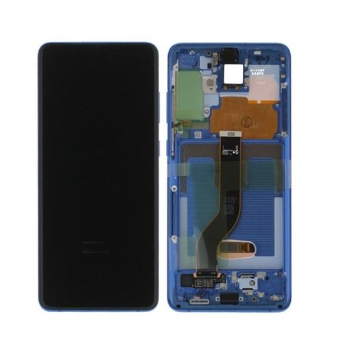 *Pantalla Samsung SM-G986B G985F GALAXY S20 Plus 4G / 5G Azul Aurora con Marco Original Completa SERVICE PACK