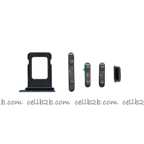 Set 4 Piezas Porta-SIM + Teclado de Volumen, Encendido y Botón Vibración para iPhone 13 Pro / 13 Pro Max Verde