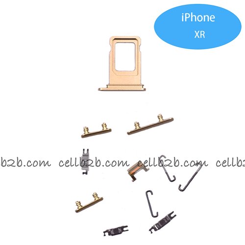 Set de Botones Lateral + Bandeja de SIM para iPhone XR Amarillo