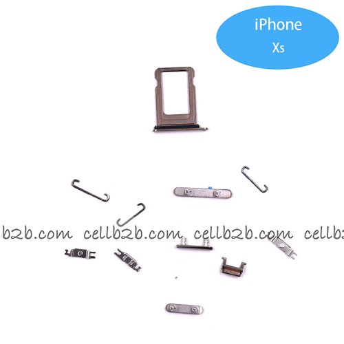 Set de Botones Lateral + Bandeja de SIM para iPhone Xs Dorado