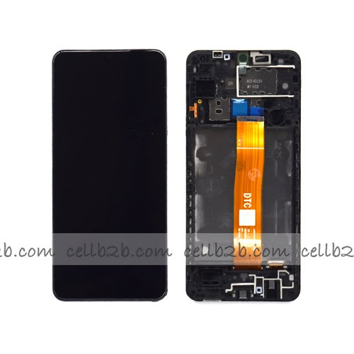 Pantalla Samsung Galaxy A12 A125F Negra Con Marco Completa Original