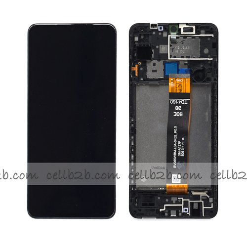 Pantalla Samsung Galaxy A12 2021 A127F Negra Con Marco Completa Original