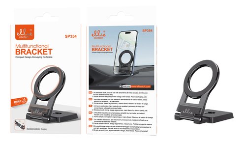 Ellietech SP354 Soporte Metálico de Coche con Magsafe para Móvil