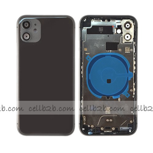 Tapa Chasis Con Bandeja iPhone 11 Negro Sin Recambios