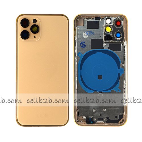 Tapa Chasis Con Bandeja iPhone 11 Pro Dorado Sin Recambios