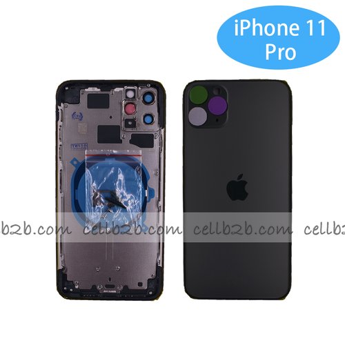 Tapa Chasis Con Bandeja iPhone 11 Pro Negro Sin Recambios